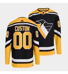 Men's Pittsburgh Penguins Custom Black 2022 Reverse Retro Stitched Jersey,We sell and wholesale Men's Pittsburgh Penguins Custom Black 2022 Reverse Retro Stitched Jersey on line form chian!